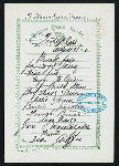 BREAKFAST [held by] NIPPON YUSEN KAISHA [at] ABOARD SS KAMAKURA MARU (SS;)
