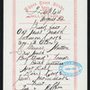 BREAKFAST [held by] NIPPON YUSEN KAISHA [at] ABOARD SS KAMAKURA MARU (SS;)