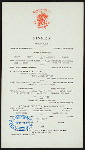 DINNER [held by] ORIENTAL HOTEL [at] "MANHATTAN BEACH, NY" (HOTEL;)