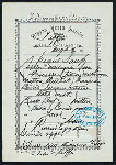 TIFFIN [held by] NIPPON YUSEN KAISHA [at] EN ROUTE ABOARD SS. KAMAKURA MARU (SS.)