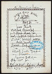 TIFFIN [held by] NIPPON YUSEN KAISHA [at] EN ROUTE ABOARD SS. KAMAKURA MARU (SS.)