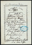 TIFFIN [held by] NIPPON YUSEN KAISHA [at] EN ROUTE ABOARD SS. KAMAKURA MARU (SS.)