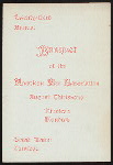 TWENTY-THIRD ANNUAL BANQUET [held by] AMERICAN BAR ASSOCIATION [at] "GRAND UNION, SARATOGA, [NY]" (HOTEL;)