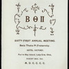 SIXTY-FIRST ANNUAL MEETING [held by] BETA THETA PI FRATERNITY [at] "HOTEL VICTORY; PUT-IN-BAY ISLAND, LAKE ERIE, OH" (HOTEL;)