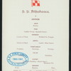 DINNER [held by] CANADIAN PACIFIC RAILWAY CO. - S.S. ATHABASCA [at] EN ROUTE (SS)