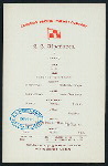 DINNER [held by] CANADIAN PACIFIC RAILWAY CO. - S.S. ATHABASCA [at] EN ROUTE (SS)