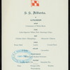 LUNCHEON [held by] CANADIAN PACIFIC RAILWAY CO. - S.S. ALBERTA [at] EN ROUTE (SS)