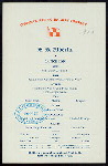 LUNCHEON [held by] CANADIAN PACIFIC RAILWAY CO. - S.S. ALBERTA [at] EN ROUTE (SS)