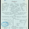 SUPPER [held by] ESSEX HOTEL [at] ? (HOTEL)