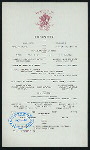 DINNER [held by] ORIENTAL HOTEL [at] "MANHATTAN BEACH, NY" (HOTEL;)
