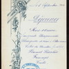 LUNCH - DEJEUNER [held by] GRAND HOTEL DU LOUVRE & PAIX [at] MARSEILLE, FRANCE (HOTEL;)
