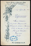 LUNCH - DEJEUNER [held by] GRAND HOTEL DU LOUVRE & PAIX [at] MARSEILLE, FRANCE (HOTEL;)