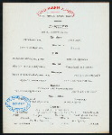 DINNER [held by] TOYO KISEN KAISHA - SS HONG KONG MARU [at] EN ROUTE (SS)