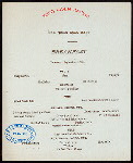 BREAKFAST [held by] TOYO KISEN KAISHA [at] EN ROUTE ABOARD HONG KONG MARU (SS;)