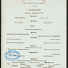 DINNER [held by] TOYO KISEN KAISHA [at] EN ROUTE ABOARD HONG KONG MARU (SS;)