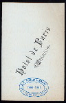 DINNER [held by] HOTEL DE PARIS [at] MADRID (FOREIGN;HOTEL;)