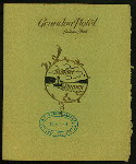 SUNDAY DINNER [held by] GRANDON HOTEL [at] "HELENA, MT" (HOTEL;)