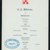 BREAKFAST [held by] CANADIAN PACIFIC RAILWAY COMPANY [at] SS ALBERTA (SS; FOREIGN;)