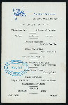 DINNER] [held by] U.S.M.S. [at] EN ROUTE ABOARD USMS ST. LOUIS (SS;)