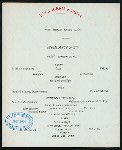 BREAKFAST [held by] TOYO KISEN KAISHA [at] EN ROUTE ABOARD HONG KONG MARU (SS;)