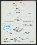 DINNER [held by] TOYO KISEN KAISHA [at] EN ROUTE ABOARD HONG KONG MARU (SS;)