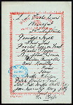 BREAKFAST [held by] NIPPON PUSEN KAISHA [at] "S.S. ""KOBE WARU""" (SS;)