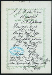 BREAKFAST [held by] NIPPON YUSEN KAISHA [at] EN ROUTE ABOARD SS. KOBE MARU (SS;)
