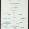 BREAKFAST [held by] TOYO KISEN KAISHA [at] EN ROUTE ABOARD HONG KONG MARU (SS;)
