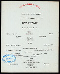 BREAKFAST [held by] TOYO KISEN KAISHA [at] EN ROUTE ABOARD HONG KONG MARU (SS;)