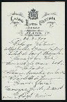 DINNER [held by] GRAND HOTEL CENTRAL [at] LISBONNE (PORTUGAL?) (FOR;)