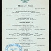 MIDDAY MEAL [held by] GRISWOLD HOUSE [at] "DETROIT, MI" (HOTEL;)
