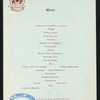 DINNER [held by] CENTURY CLUB [at] "CLEVELAND, OHIO" (CLUB)