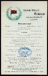 BREAKFAST [held by] LEHIGH VALLEY RAILROAD - DINING CAR SERVICE [at] EN ROUTE (RR)