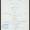 BREAKFAST [held by] TOYO KISEN KAISHA [at] EN ROUTE ABOARD HONG KONG MARU (SS;)