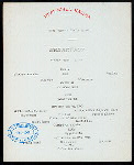 BREAKFAST [held by] TOYO KISEN KAISHA [at] EN ROUTE ABOARD HONG KONG MARU (SS;)