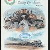 DINNER [held by] LEHIGH VALLEY RAILROAD [at] BLACK DIAMOND EXPRESS (DINING CAR;)