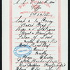 TIFFIN [held by] NIPPON YUSEN KAISHA [at] EN ROUTE ABOARD SS.KOBE MARU (SS;)