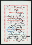 TIFFIN [held by] NIPPON YUSEN KAISHA [at] EN ROUTE ABOARD SS.KOBE MARU (SS;)