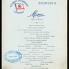 LUNCHEON [held by] OCEANIC STEAMSHIP COMPANY [at] SS SONOMA (SS;)