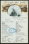 BREAKFAST [held by] NORDDEUTSCHER LLOYD BREMEN [at] EN ROUTE ABOARD DAMPFER FRIEDRICH DER GROSSE (SS;)