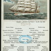 LUNCH [held by] NORDDEUTSCHER LLOYD BREMEN [at] EN ROUTE ABOARD DAMPFER FRIEDRICH DER GROSSE (SS;)