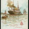 DINNER [held by] HAMBURG-AMERIKA LINIE [at] EN ROUTE ABOARD FURST BISMARCK (SS;)