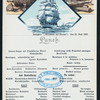 LUNCHEON [held by] NORDDEUTSCHER LLOYD BREMEN [at] EN ROUTE ABOARD DAMPFER FRIEDRICH DER GROSSE (SS;)