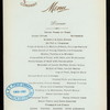 DINNER [held by] OCEANIC STEAMSHIP COMPANY [at] SS SONOMA (SS;)