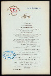 DINNER [held by] OCEANIC STEAMSHIP COMPANY [at] SS SONOMA (SS;)