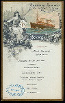 LUNCH [held by] HAMBURG-AMERIKA LINIE [at] EN ROUTE ABOARD FURST BISMARCK (SS;)