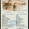 BREAKFAST [held by] NORDDEUTSCHER LLOYD BREMEN [at] EN ROUTE ABOARD DAMPFER FRIEDRICH DER GROSSE (SS;)