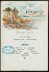 SUPPER(?) [held by] NORDDEUTSCHER LLOYD BREMEN [at] EN ROUTE ABOARD DAMPFER FRIEDRICH DER GROSSE (SS;)