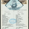 BREAKFAST [held by] NORDDEUTSCHER LLOYD BREMEN [at] EN ROUTE ABOARD DAMPFER FRIEDRICH DER GROSSE (SS;)