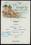 MIDDAY MEAL [held by] NORDDEUTSCHER LLOYD BREMEN [at] EN ROUTE ABOARD DAMPFER FRIEDRICH DER GROSSE (SS;)